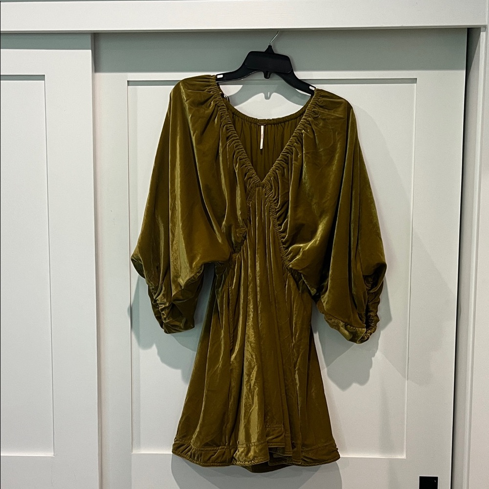 Free People Olive Green Dress